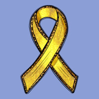 Gold Cancer Ribbon Long Sleeve Tee | Teevron