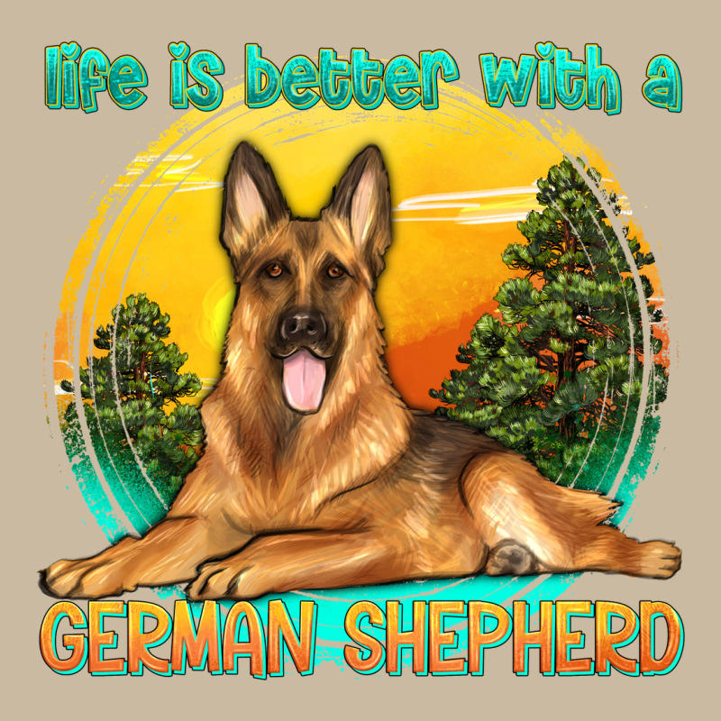 Life Is Better With A German Shepherd Long Sleeve Tee by texasbilliewilder | Teevron