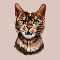 Bengal Cat Face Premium Hoodie | Teevron