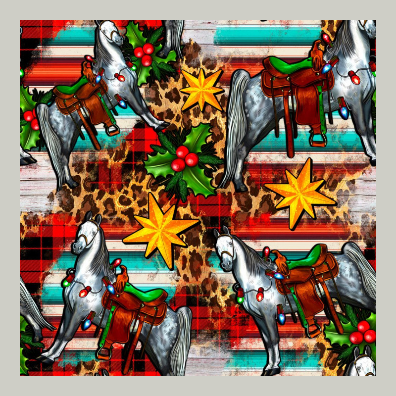 Christmas Horse Leopard Tartan Heavyweight Hoodie by FaDigitalArtStudio | Teevron