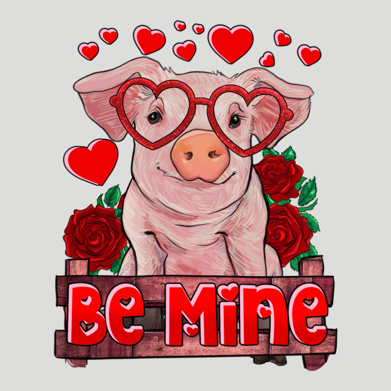 Be Mine Valentine's Day Baby Pig Zipper Hoodie by RanaPortraitStore | Teevron