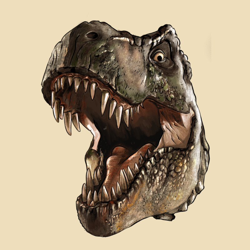 Tyrannosaurus T Rex Face Premium Hoodie by LillyAllenDesigns | Teevron