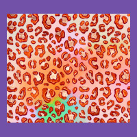 Orange Leopard Glitter Premium Sweatshirt | Teevron