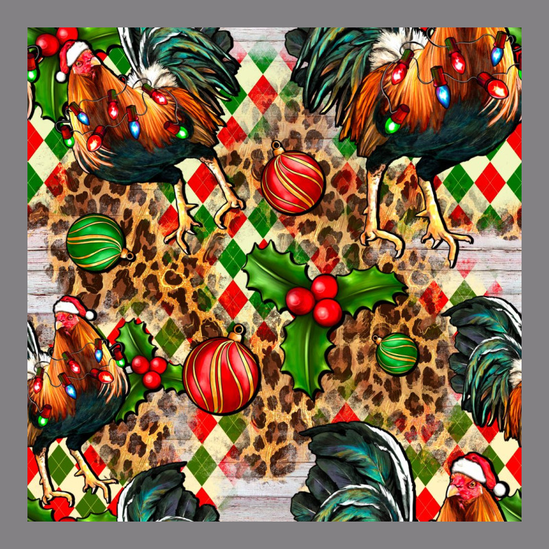 Christmas Leopard Chicken Heavyweight Hoodie by FaDigitalArtStudio | Teevron