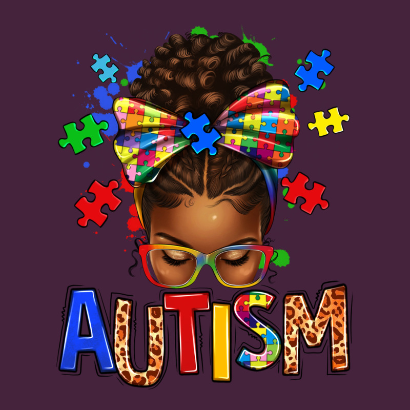 Autism Awareness Afro Messy Bu Long Sleeve Tee by texasbilliewilder | Teevron