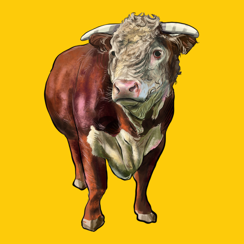 Hereford Bull Face Premium Hoodie by LillyAllenDesigns | Teevron