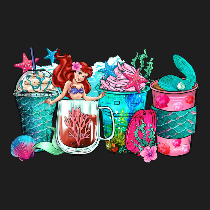 Mermaid Coffee Cups Classic Tee by Zillion Design Studio | Teevron