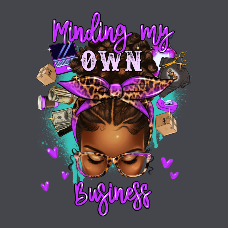 Minding My Own Business Afro Messy Bun Long Sleeve Tee by texasbilliewilder | Teevron