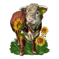 hereford bull with sunflowers | Teevron