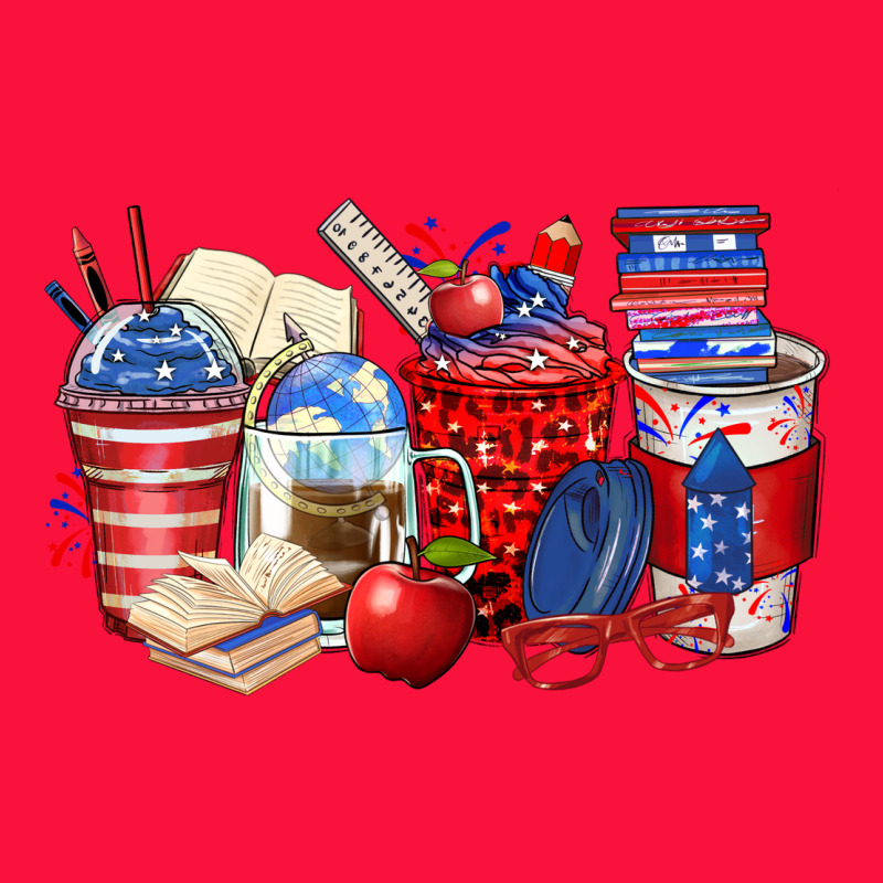 4th Of July Teacher Coffee Cups Classic Tee by Zillion Design Studio | Teevron