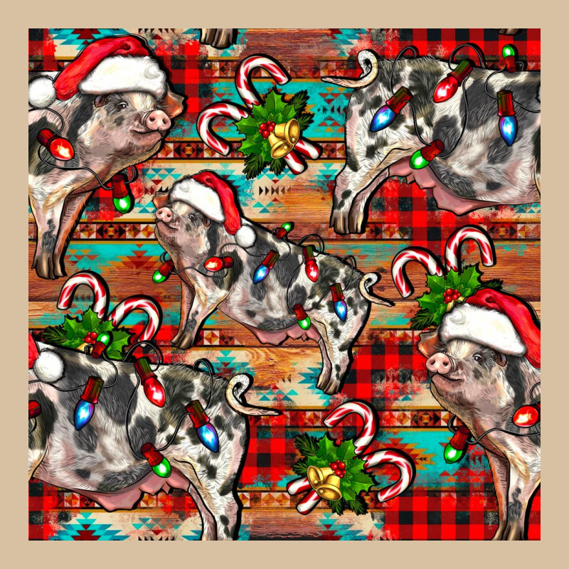 Christmas Pig  Aztec Heavyweight Hoodie by FaDigitalArtStudio | Teevron