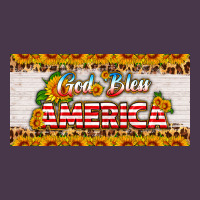 God Bless America Sunflower License Plate Heavyweight Hoodie | Teevron