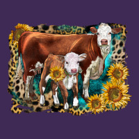 Hereford Cow And Hereford Calf With Leopard Premium Hoodie | Teevron