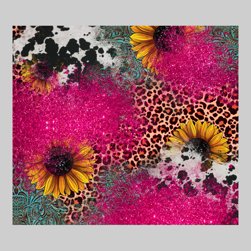Pink Glitter Leopard Cowhide Premium Sweatshirt by JahusDesignShop | Teevron