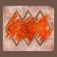 Orange Glitter Premium Sweatshirt | Teevron