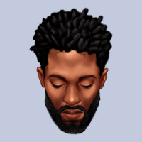 Bearded Black Man Portrait Long Sleeve Tee | Teevron