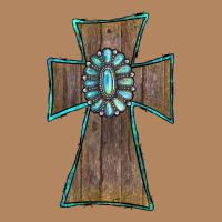 Wood Turquoise Gemstone Cross Long Sleeve Tee | Teevron