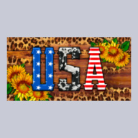 Usa Sunflowers License Plate Heavyweight Hoodie | Teevron