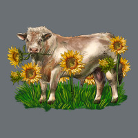 Charolais Bull With Sunflowers Premium Hoodie | Teevron