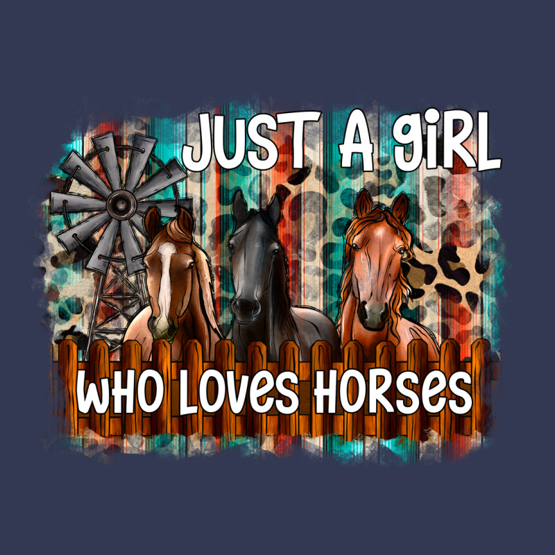 Just A Girl Who Loves Horses Heavyweight Hoodie by CowhideDigitalArt | Teevron