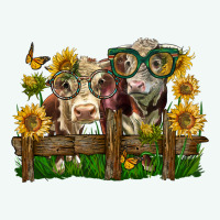 Hereford Bull And Heifer With Sunflowers Premium Hoodie | Teevron