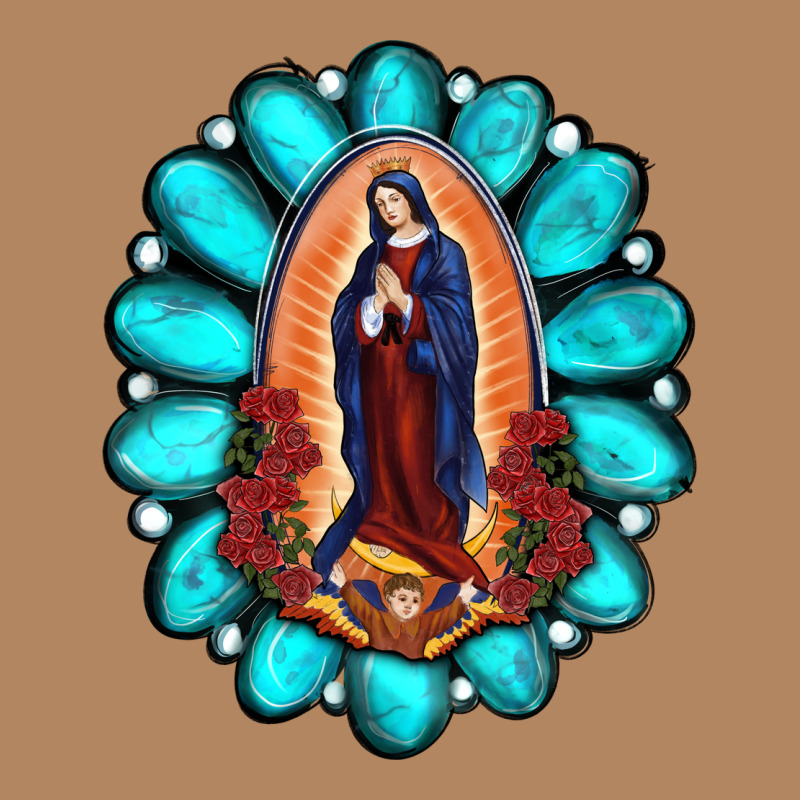 Gemstone Lady Of Guadalupe Long Sleeve Tee by RanaPortraitStore | Teevron
