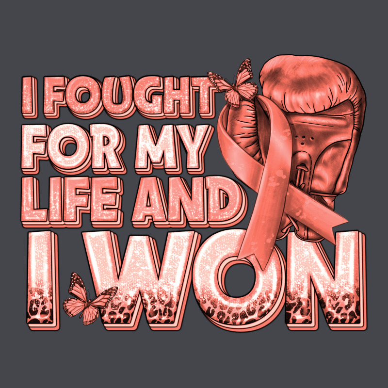 I Fought For My Life And I Won Uterine Cancer Peac Long Sleeve Tee by texasbilliewilder | Teevron