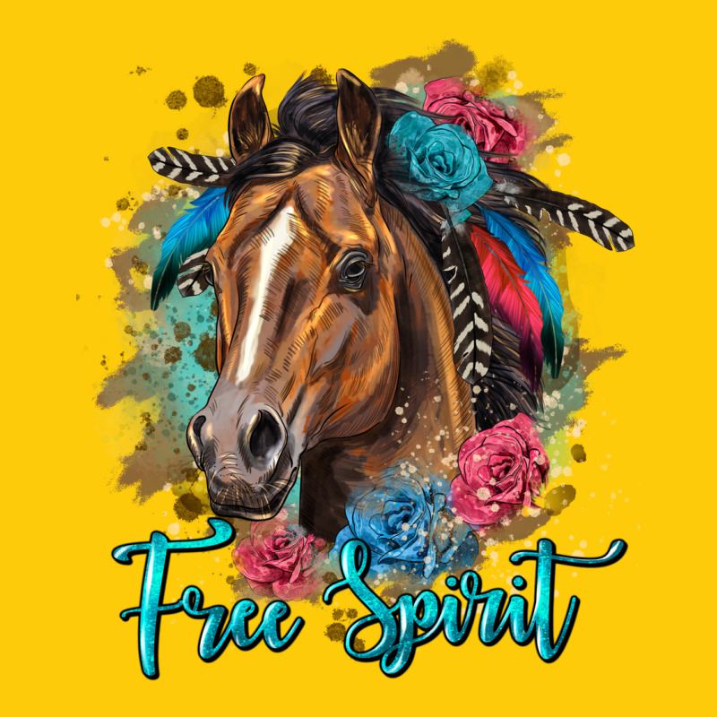 Free Spirit Quarter Horse Floral Premium Hoodie by LillyAllenDesigns | Teevron