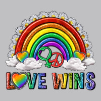 Love Wins With Daisy And Heart Classic Tee | Teevron