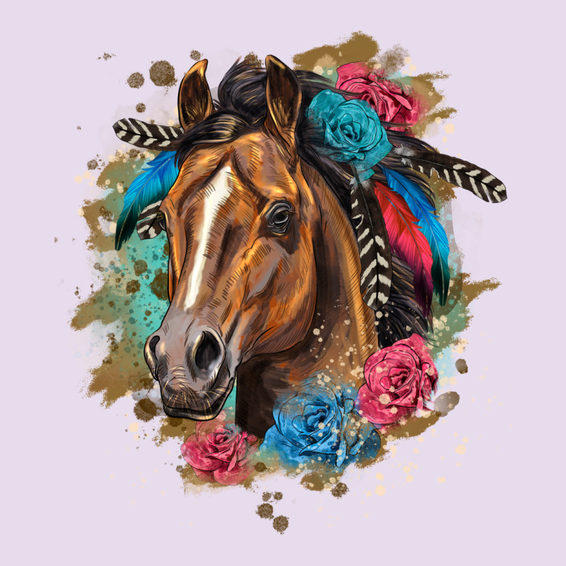 Quarter Horse Floral Premium Hoodie by LillyAllenDesigns | Teevron