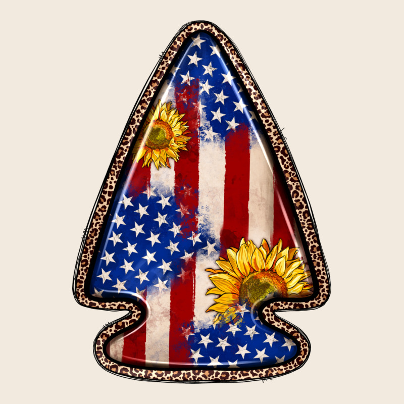 American Flag Sunflower Arrowhead Zipper Hoodie by Zillion Design Studio | Teevron