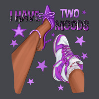 Purple I Have Two Moods Afro Girl Sneakers Long Sleeve Tee | Teevron