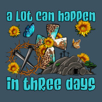 Easter A Lot Can Happen In Three Days Western Sunflowers Urban Heavy Tee | Teevron