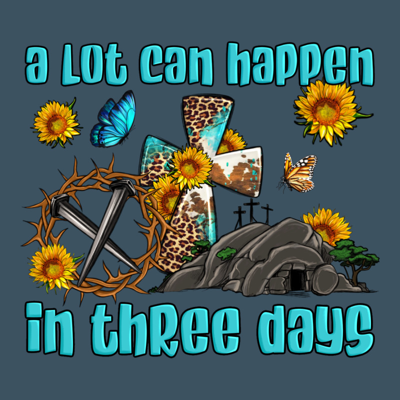 Easter A Lot Can Happen In Three Days Western Sunflowers Urban Heavy Tee by Artiststas | Teevron