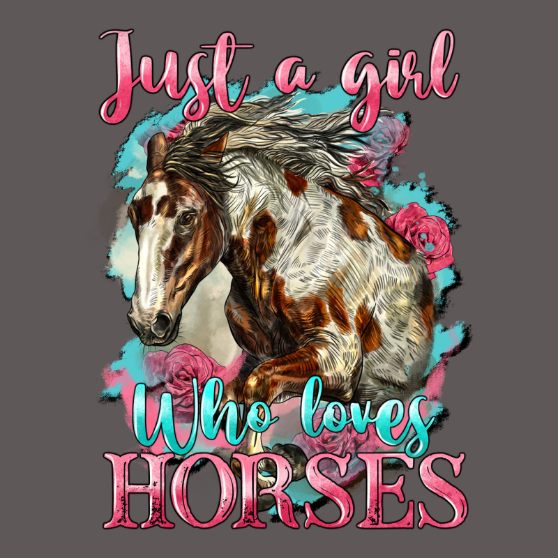 Just A Girl Who Loves Horses Mustang Premium Hoodie by LillyAllenDesigns | Teevron