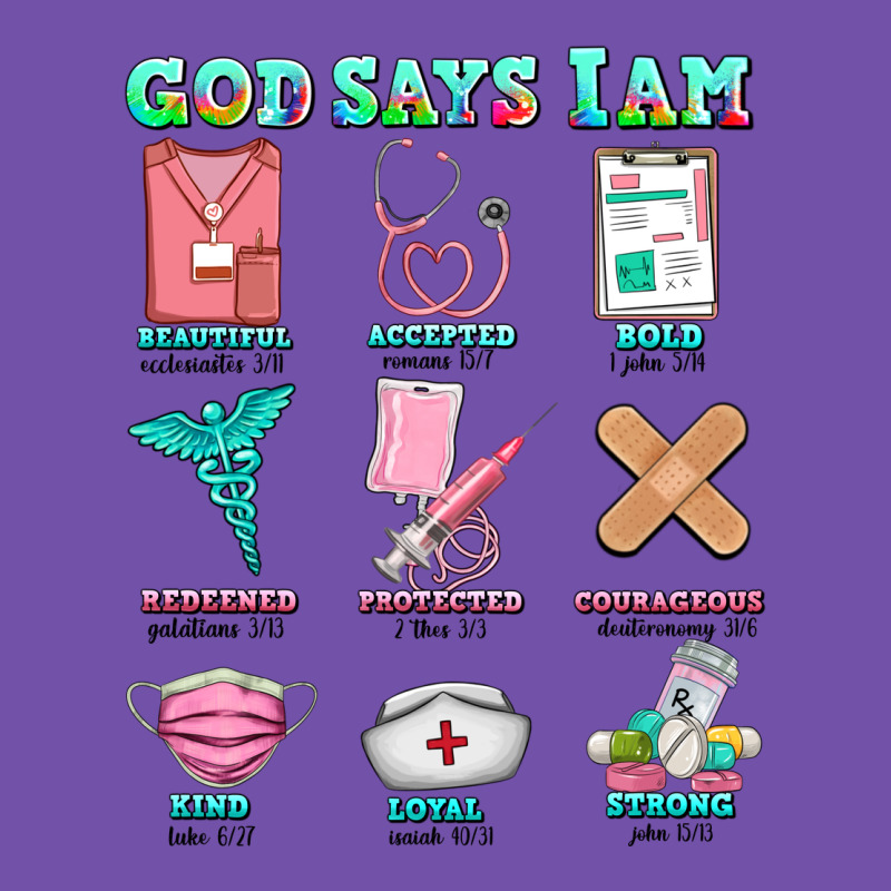 Nurse God Says I Am  Nurse Elements Premium Sweatshirt by AdoDesignShop | Teevron