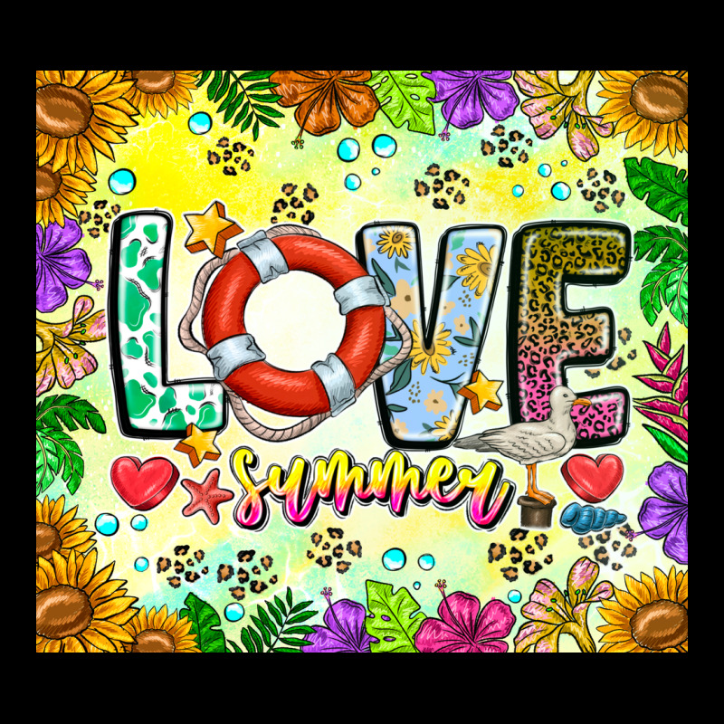 Love Summer Heavy Core Tee by CowhideDigitalArt | Teevron