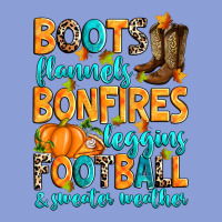 Boots Flannels Bonfires Leggins American Football Long Sleeve Tee | Teevron