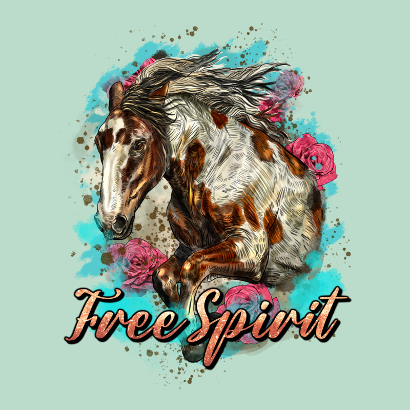 Free Spirit Mustang Horse Premium Hoodie by LillyAllenDesigns | Teevron
