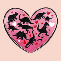 Dinosaur Valentine Heart Urban Hoodie | Teevron