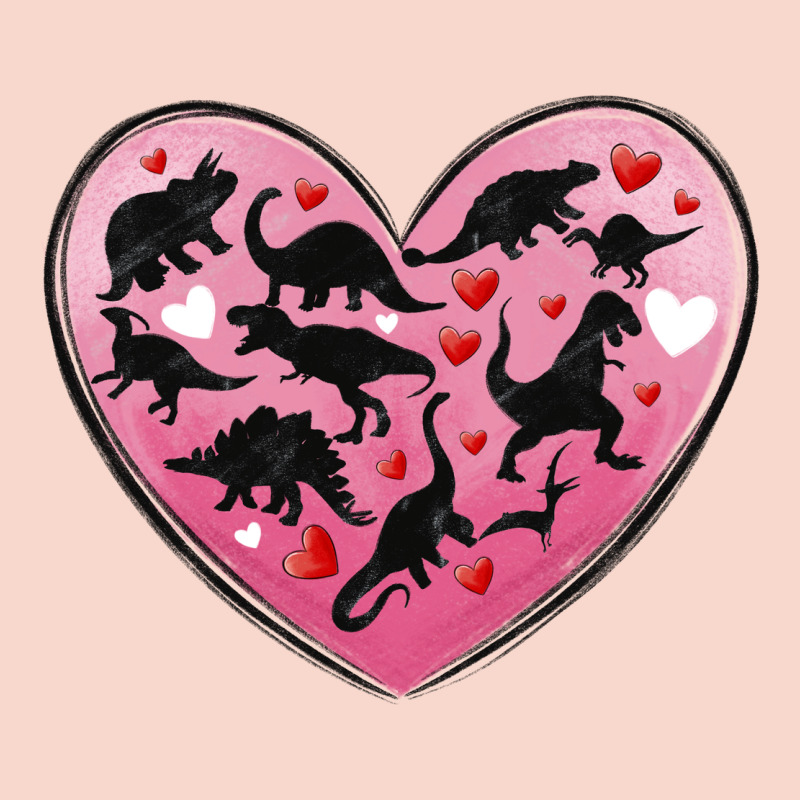 Dinosaur Valentine Heart Urban Hoodie by MaliasSmallBusiness | Teevron