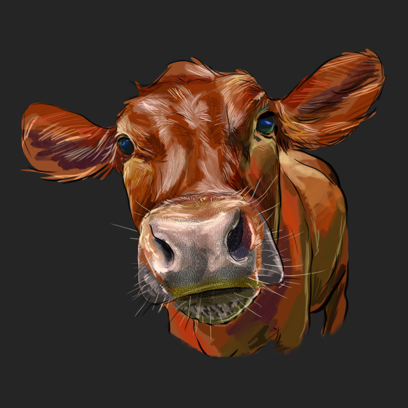 Red Angus Face Premium Hoodie by LillyAllenDesigns | Teevron
