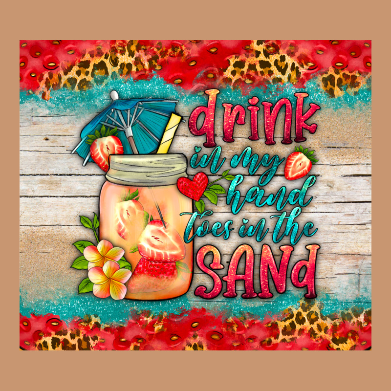 Drink In My Hand Toes In The Sand Tumbler Heavyweight Hoodie by HRA Design Shop | Teevron