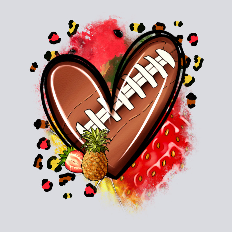 Fruits And Football Heart Zipper Hoodie by Zillion Design Studio | Teevron