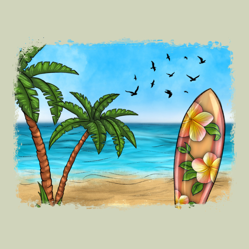 Beach Background Heavyweight Hoodie by HRA Design Shop | Teevron