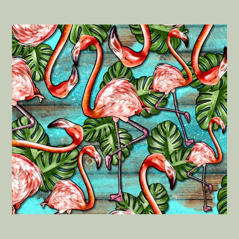 Flamingos With Leaves Ladies Tee by BarkalooDesign | Teevron