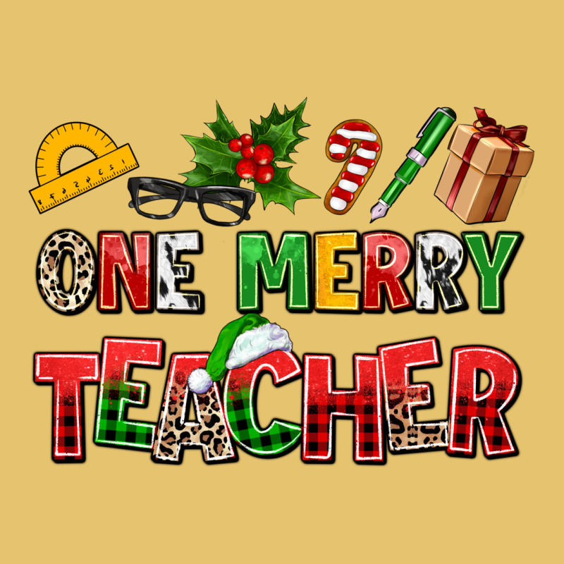 One Merry Teacher Premium Sweatshirt by AdoDesignShop | Teevron