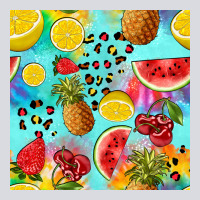 Fruits Tie Dye Seamless Pattern Zipper Hoodie | Teevron