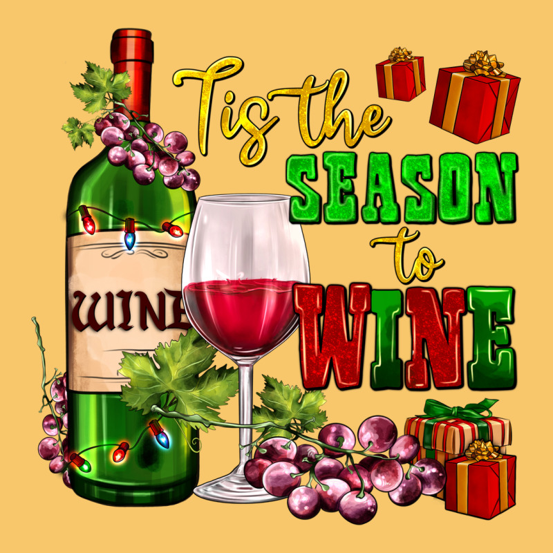 Tis The Season To Wine Vintage Hoodie by AdoDesignShop | Teevron