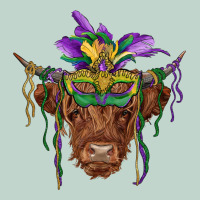 Mardi Gras Mask Highland Cow Zipper Hoodie | Teevron
